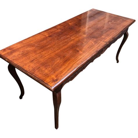 Legs are 4 square and top is approximately 2 thick. Large Vintage Italian Farm Table With Extra Leaf at 1stdibs