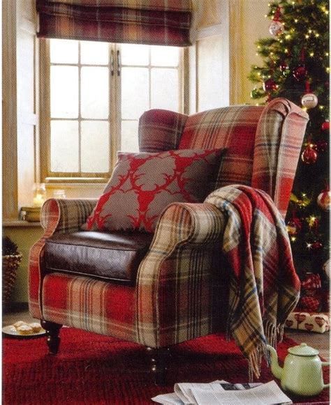 Not your grandfather's armchair, these tartan armchairs are super comfortable, come in many upholstery color patterns, but all are ultimately plaid. I have this tartan armchair in mind.........just love ...