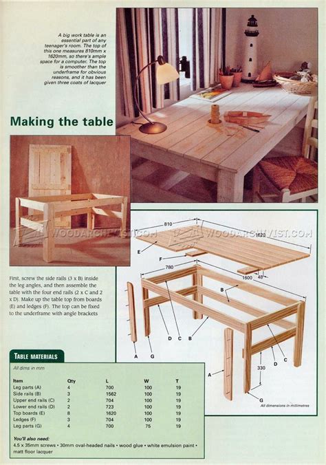 There's less room for furniture in this bedroom layout. Kids Bedroom Furniture Plans • WoodArchivist