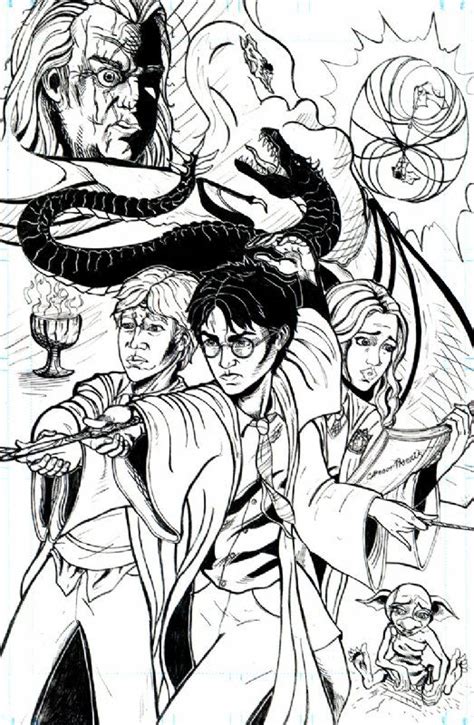 Este iarăși vară, iar harry și prietenii săi sunt înapoi la hogwarts. Harry Potter and the Goblet of Fire Comic Art