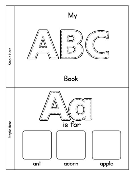 Here's the definition as well as variations and examples of use. Printable Alphabet Book - Cut, Color & Paste