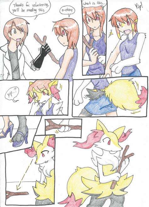 Trying to find a way to fix braixen's stick, they went to the pokémon center. Braixen Transformation | Transformation / TF | Know Your Meme