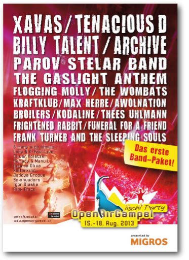 Was passiert mit dem line up 2020? 3 Headliner fürs Open Air Gampel: Tenacious D, Billy ...