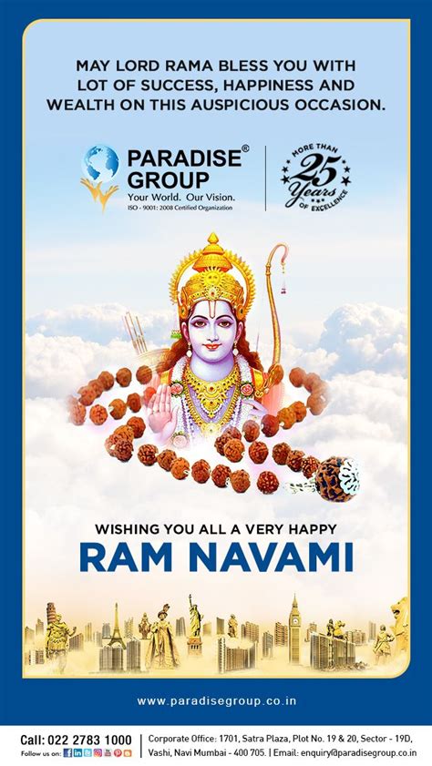 .3pm ram navmi bhojpuriya bayar (movie fest) 6.30pm nimiya ke daar maiyya ram navmi is the 9th catch estimable episodes of yatra express, bhakti sagar, an exclusive movie festival and a. Paradise Group wishes you all a very Happy Ram Navmi # ...