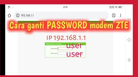 Mengetahui password router zte f609 melalui telnet. cara ganti PASSWORD wifi indihome ||modem ZTE terbaru|| - YouTube
