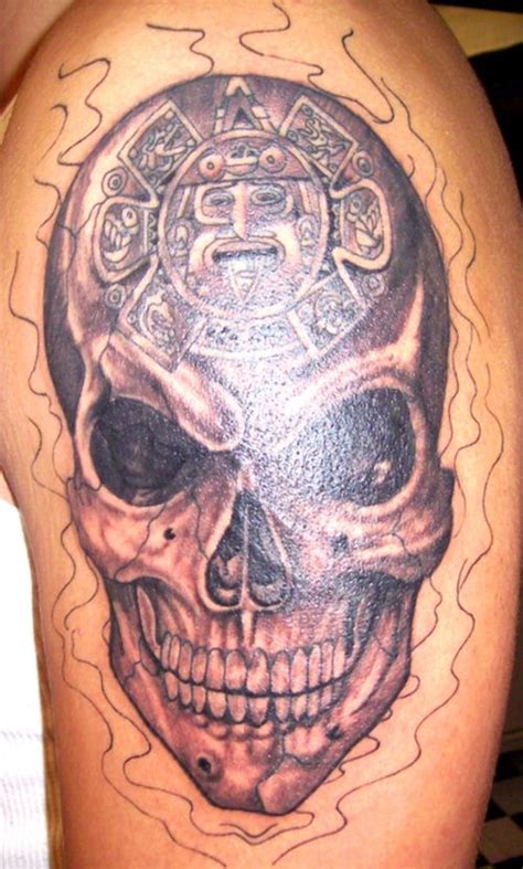 Add both to cart add both to list. Aztec Skull Tattoo On Left Shoulder - Aztec Tattoo Designs ...