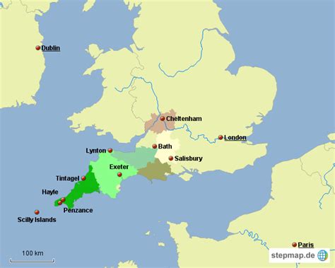 Hier sehen sie die lage von cornwall unterkünften angezeigt nach preis, verfügbarkeit oder bewertung von anderen reisenden. StepMap - Cornwall / Devon - Landkarte für Großbritannien