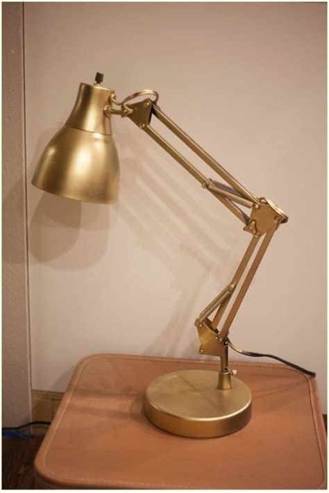 Make sure to look for a spray paint that lists metal on the label as a surface it will cover. Run To Radiance | Gold desk lamps, Best gold spray paint, Gold spray paint