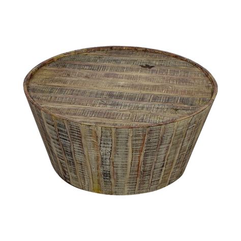 I've fallen in love with the classics from pottery barn, midcentury inspired from west elm, and was excited to see that walmart carries quite a few gorgeous rustic coffee tables to choose from. 83% OFF - West Elm West Elm Rustic Beech Wood Round Coffee ...