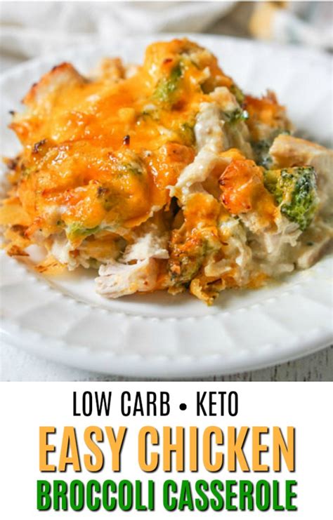 Combining chicken and ingredients like vegetables, cheese, and some recipes below are casseroles made with condensed soups and others are made with homemade sauces. This low carb chicken broccoli casserole uses a ...