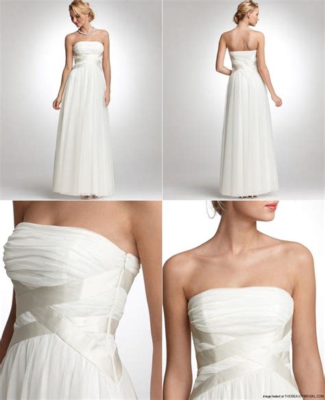 Giving a traditional plain white dress. Ann Taylor Georgina Tulle Wedding Gown The ethereal beauty ...