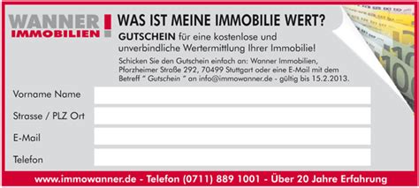 Hauswert kostenlos online ermitteln wer ein haus verkaufen, es vererben oder verschenken möchte, sollte dessen wert kennen. Immobilie bewerten | Wanner Immobilien Stuttgart ...