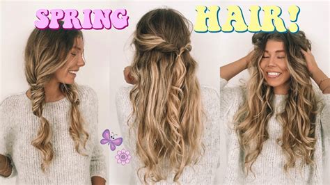 But hairstyles are like food to your hair. SUPER EASY + CUTE HAIRSTYLES FOR SPRING! - YouTube