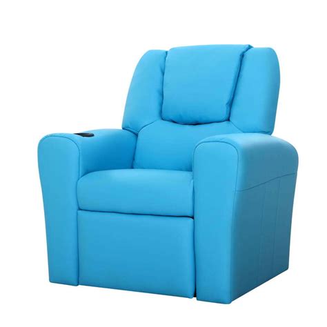 Choose from different styles and colours. Artiss Kids PU Leather Reclining Armchair - Blue