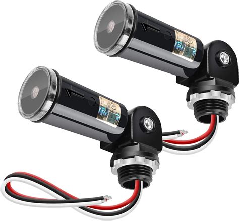 Amazon.com: 2-Pack Outdoor Conduit Lighting Control with Photocell and Swivel Mount ...