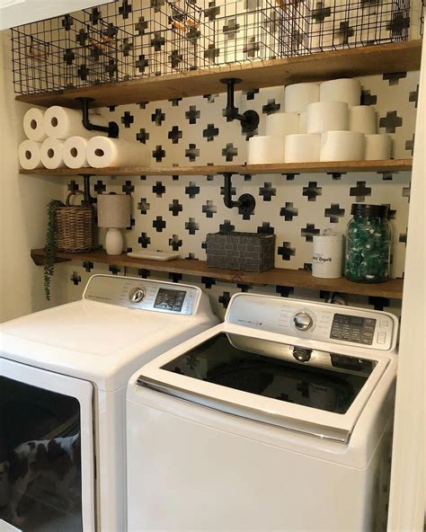 Browse laundry room ideas and decor inspiration. The laundry closet also got a little make over ...