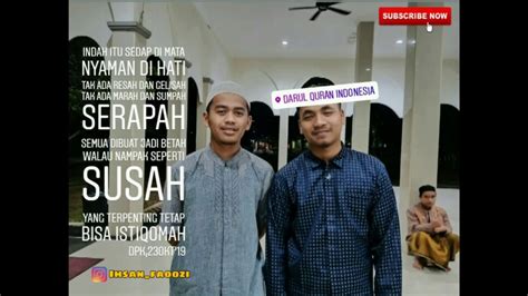 Buktinya saya berhasil menuntaskan kuliah, walaupun sambil mengasuh astari buah cintaku dengan mas seno status ekonomi kamipun tergolong bagus… Lagu perpisahan pesantren sedih untuk ibu bapa guru adik2 ...