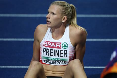 Ivona dadic (aut) after high jump (2nd event heptathlon). EM Berlin Tag 4 Abend: Ivona Dadic auf Rekordkurs im ...