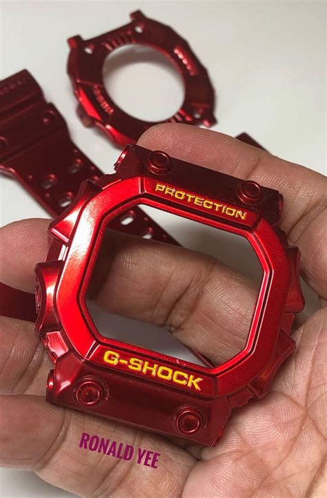 Whether it be functionality or style, casio watches have it all. Custom Glossy Red Iron Man Theme replacement strap for G ...