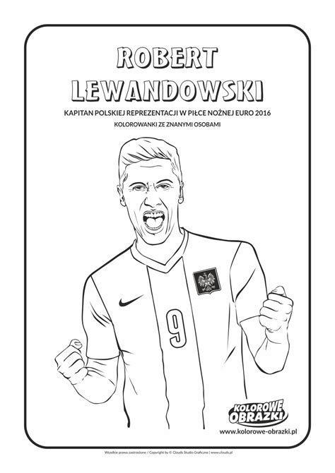 Kolorowanki herby piłkarskie do druku. Kolorowanki Robert Lewandowski﻿ - Kolorowanki