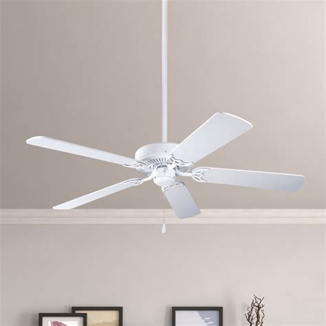 You can segregate them into two categories. Progress Ceiling Fan Without Light in White Finish | P2501 ...