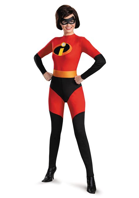 A pumpkin and a princess. Adult Mrs. Incredible Costume - Disney Incredibles Halloween Costumes