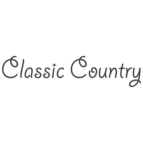 Classic Country Logo PNG Transparent & SVG Vector - Freebie Supply