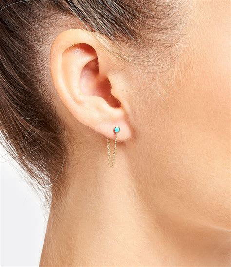 Check spelling or type a new query. AND...PARIS - Boucle d'oreille Double Chaîne Or Turquoise ...