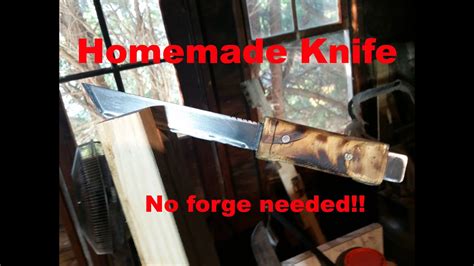 How to forge a knife without a forge. Making a homemade knife. NO FORGE! - YouTube