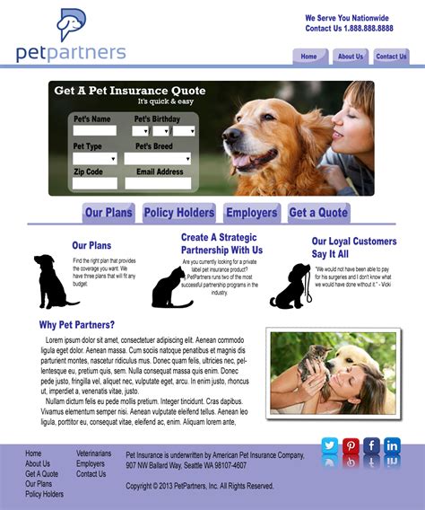 In fact, some pet insurance companies will even offer a discount if you sign up multiple pets at once. Brainfreezr's Web and Graphic Design: New Website Template ...