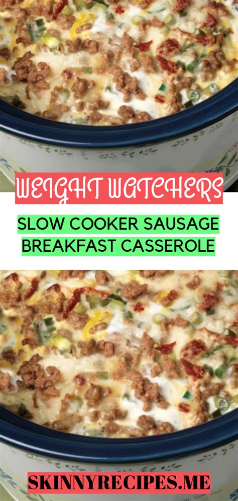 If it's as good as your spaghetti squash casserole, i'm hooked! SLOW COOKER SAUSAGE BREAKFAST CASSEROLE | Breakfast casserole sausage, Crockpot breakfast ...