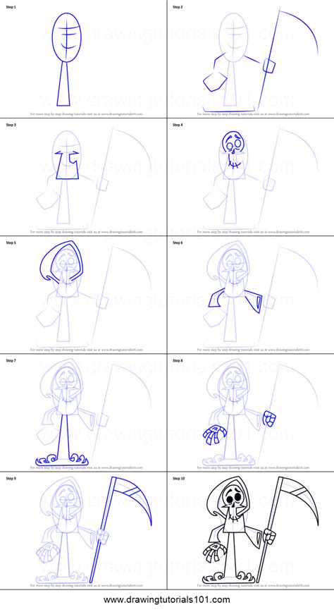 Codename kids next door by wallabby on deviantart. How to Draw Grim Reaper from Kids Next Door Printable ...