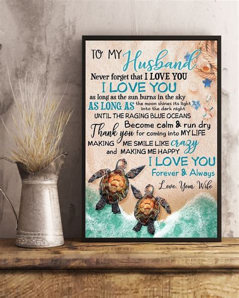 Our little lovely notes, messages, quotes will pass the right words and feeling to your husband. Perfect Gifts For Husband - To My Husband Poster | Gifts ...