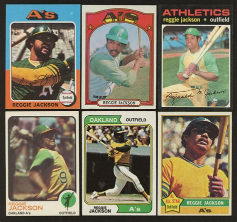 View images, buying guide and analysis for key cards, autographs and rookies. Lot of (6) Reggie Jackson Baseball Cards with 1971 Topps ...