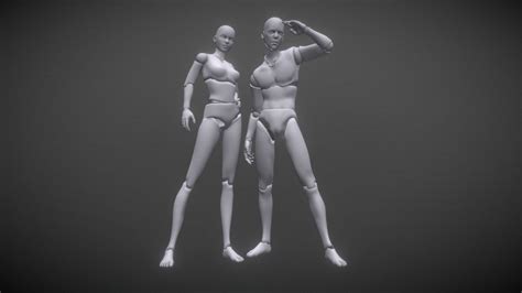 See screenshots, read the latest customer reviews, and compare ratings for 3d modelviewer. Poseable Drawing Figures | BodyChan BodyKun - 3D model by ...