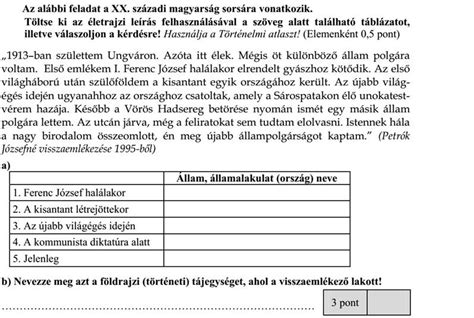 Emelt szintű történelem érettségi megoldás 2005 május: MatematicA.hu