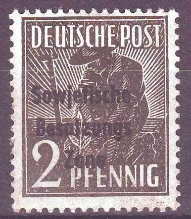 © harry hautumm / pixelio. 182 Deutsche Post Sowjetische Besatzungs Zone 2 Pfennig ...