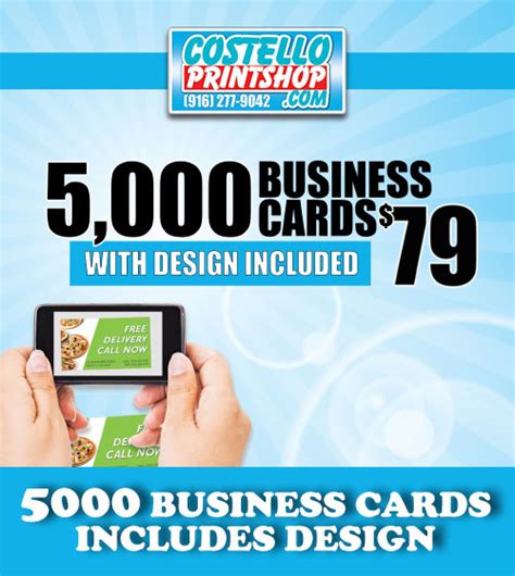 5000 eddm® eligible postcards printing 6.5 x 9 = $290 (lowest prices) usps eligible eddm® guaranteed. 5000 Business Cards Design Included $79.00 ⋆ (916) 277-9042