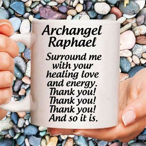 Archangel raphael is the archangel of divine truth, abundance and healing and holds the cosmic vibration of the emerald ray of god. Archangel Raphael Healing Prayer, St Raphael, #housewares ...