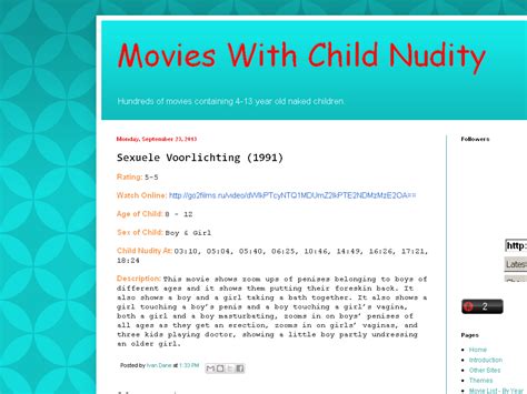 Watch premium and official videos free online. Movies With Child Nudity: Sexuele Voorlichting (1991)