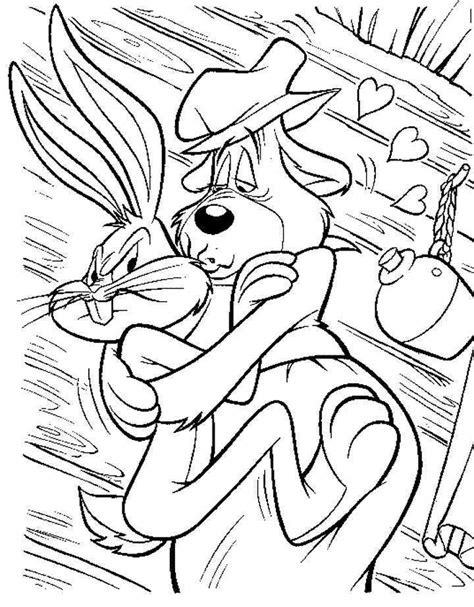 The bugs bunny show is an animated television anthology series hosted by bugs bunny, that was mainly composed of looney tunes and merrie melodies cartoons released by warner bros. Bugs Bunny Coloring Page - Coloring Home