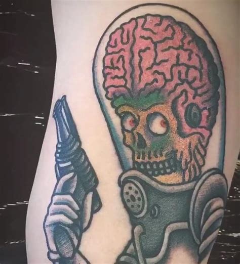 From antonio v tattoo's store. Mars Attacks! Done by Ishmael at Lucky Devil Tattoo ...