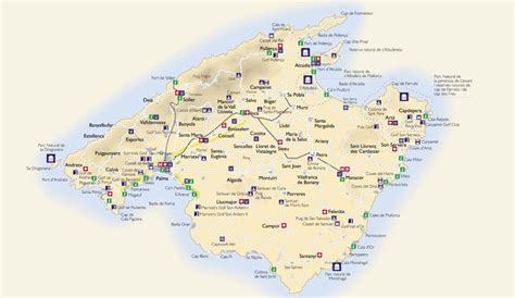You can find beaches all over mallorca, as a tourist it can be fun to go to a non tourist beach just to see the more untouched places on the island. Map of | Majorca, Majorca resorts, Mallorca beaches