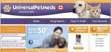 It would be very unfortunate if that were to occur, rosenbloom said. Universalpetmeds.ca Review - Canadian Pet Pharmacy with a ...