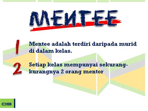 Mentoring merupakan sebuah proses interaksi antara seorang yang lebih tua yang berperan sebagai mentor dengan orang yang lebih muda yang berperan sebagai mentee yang tidak mempunyai hubungan darah dimana didalamnya terdapat proses pembinaan dan bimbingan dan memiliki hubungan emosional yang kuat yang dilandasi atas dasar kepercayaan, saling. PROGRAM MENTOR MENTEE - PENGENALAN KEPADA GURU ~ SK (Felda ...