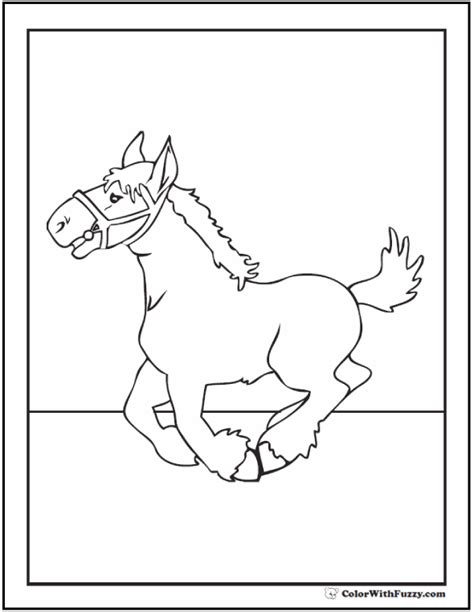 This horse coloring pages are fun way to teach your kids about horse. Clydesdale Horse Coloring Pages at GetColorings.com | Free ...