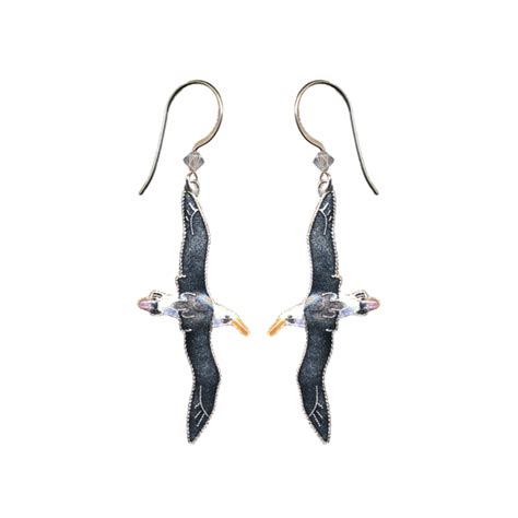 Albatross earrings — Bamboo Jewelry | Bamboo jewelry, Kay jewelry, Cloisonne jewelry