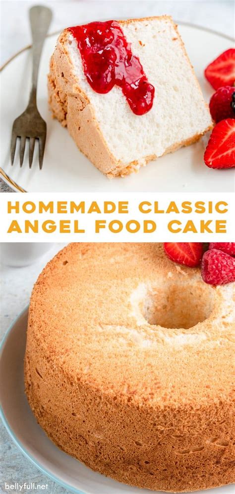 This moist angel food cake is amaze on its own, but it's even better with our strawberry whipped cream. This Homemade Classic Angel Food Cake recipe is easy to ...