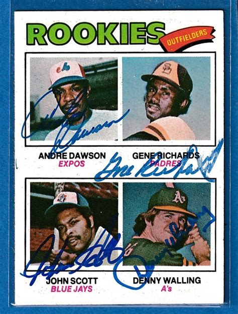 Aug 07, 2017 · andre dawson's rookie card is the highlight of the 1977 topps set. AUTOGRAPHED: 1977 Topps #473 Andre Dawson ROOKIE MULTI ...