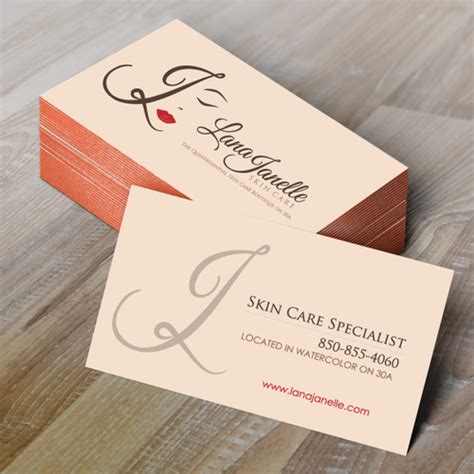 Esthetician beauty skin care business card | zazzle. Create Logo and Business Card for Beauty and Skin Care Specialist | Logo & business card contest